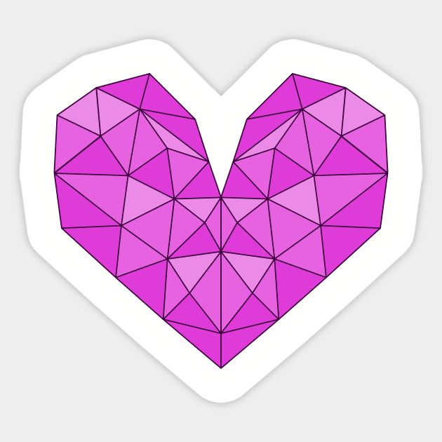 Crystal heart Sticker by senkova